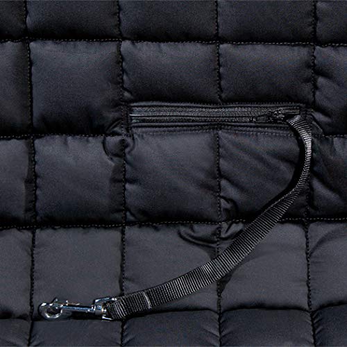 Doctor Bark Hunde 2-Sitz-Autoschondecke für die Rücksitzbank, All-Side Schutz mit Reißverschluss für alle PKWs und SUVs (S | 2er Sitz, Schwarz)