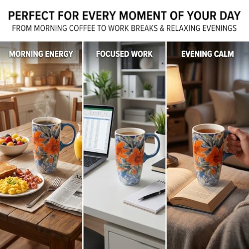Taza de Cerámica Topadorn 17oz con Tapa y Caja de Regalo miniatura 4