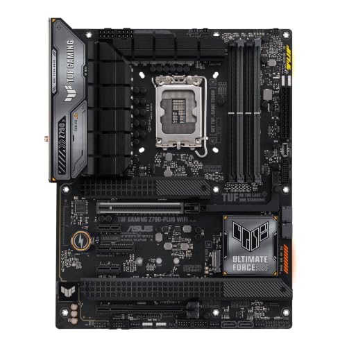 ASUS TUF Gaming Z790-Plus WiFi LGA 1700(Intel 14th,12th &13th Gen) ATX Gaming Motherboard(PCIe 5.0,DDR5,4xM.2 Slots,16+1 DrMOS,WiFi 6,2.5Gb LAN,Front USB 3.2 Gen 2 Type-C,Thunderbolt 4(USB4),Aura RGB) - image 1
