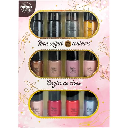 Coffret 12 vernis à ongles 7 ml - FRENCH TENDANCE