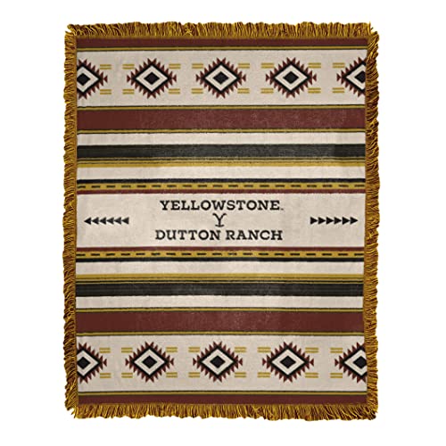 Northwest Yellowstone Woven Jacquard Throw Blanket, 46' x 60', Montana Tribal