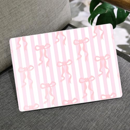 Image of MEEgoodo Case for M5 MacBook Pro 16 inch Case 2026 2024 2023 2021 with M5 M4 M3 M2 M1 Pro /Max Chip, Fit Model A3429 /A3428 /A3403 /A3186 /A2991 /A2780 /A2485, Pink Bows&Stripes