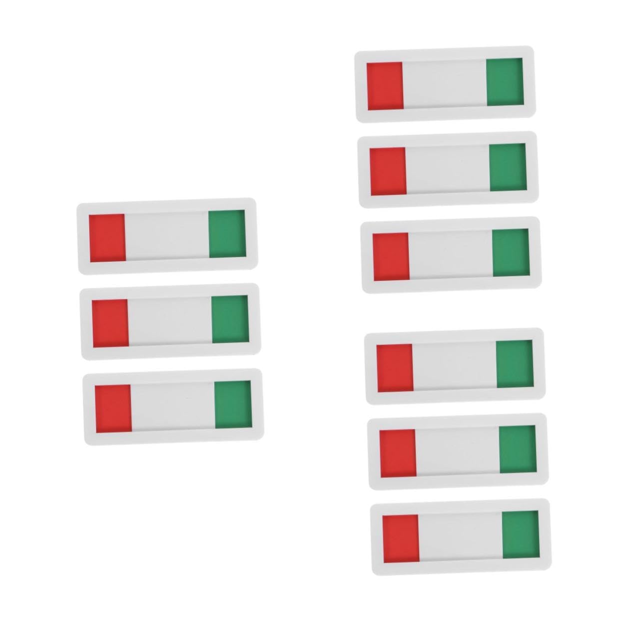 3 Juegos Señalización Creativa Imán Señal De Baño Hecho Despacho Accesorios Patineta Letrero De Puerta Corrediza De Privacidad Letrero Abierto Para Puerta De Negocios 3 Piezas * 3