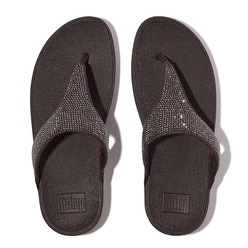 Image of FitFlop Women's Lulu Crystal Toe-Post Sandal