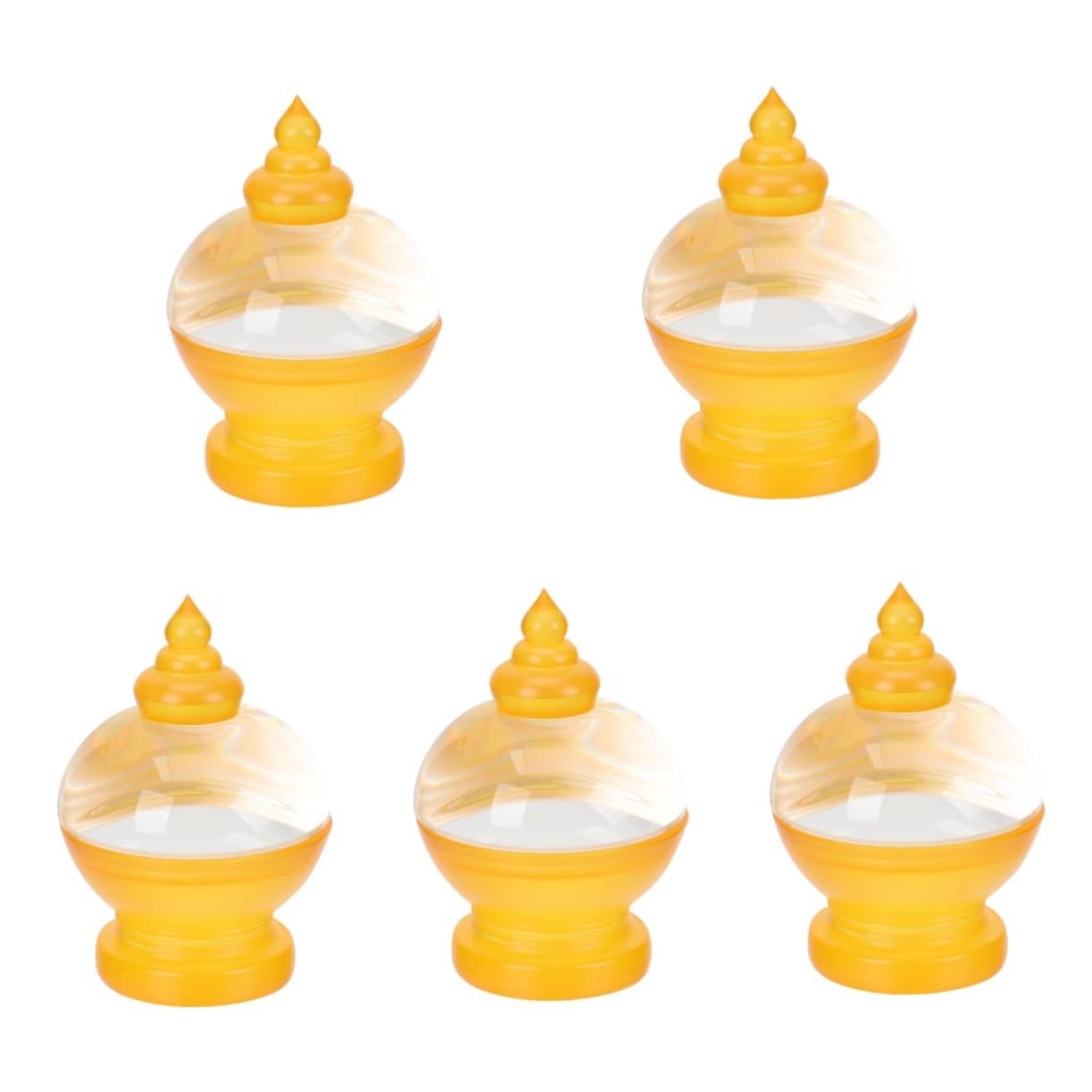 TOPBATHY 5 Stück Opferzubehör Buddha Ornament Dekorationen Für Zuhause Religiöse Buddha Dekoration Buddhistischer Buddhistischer Turm Statue Buddha Angebot Pagode