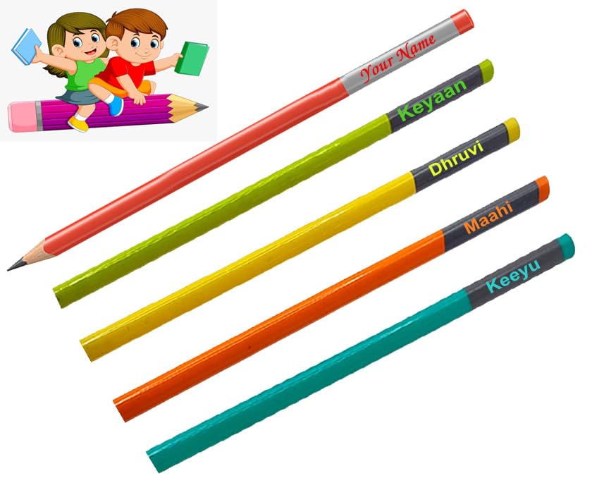 10 Customized Different Name On Pencils Set. Personalized Gift For Kids Birthday And Return Gifts, (10 Pics), Ink Black (2) (B0D77KN82N) Amazon Price History, Amazon Price Tracker