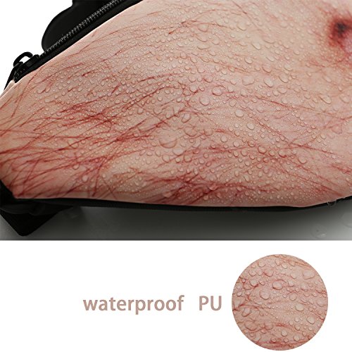 Gag Gift for Men – 3D Beer Belly Dad Bag Fanny Pack – Hilarious White Elephant Gift