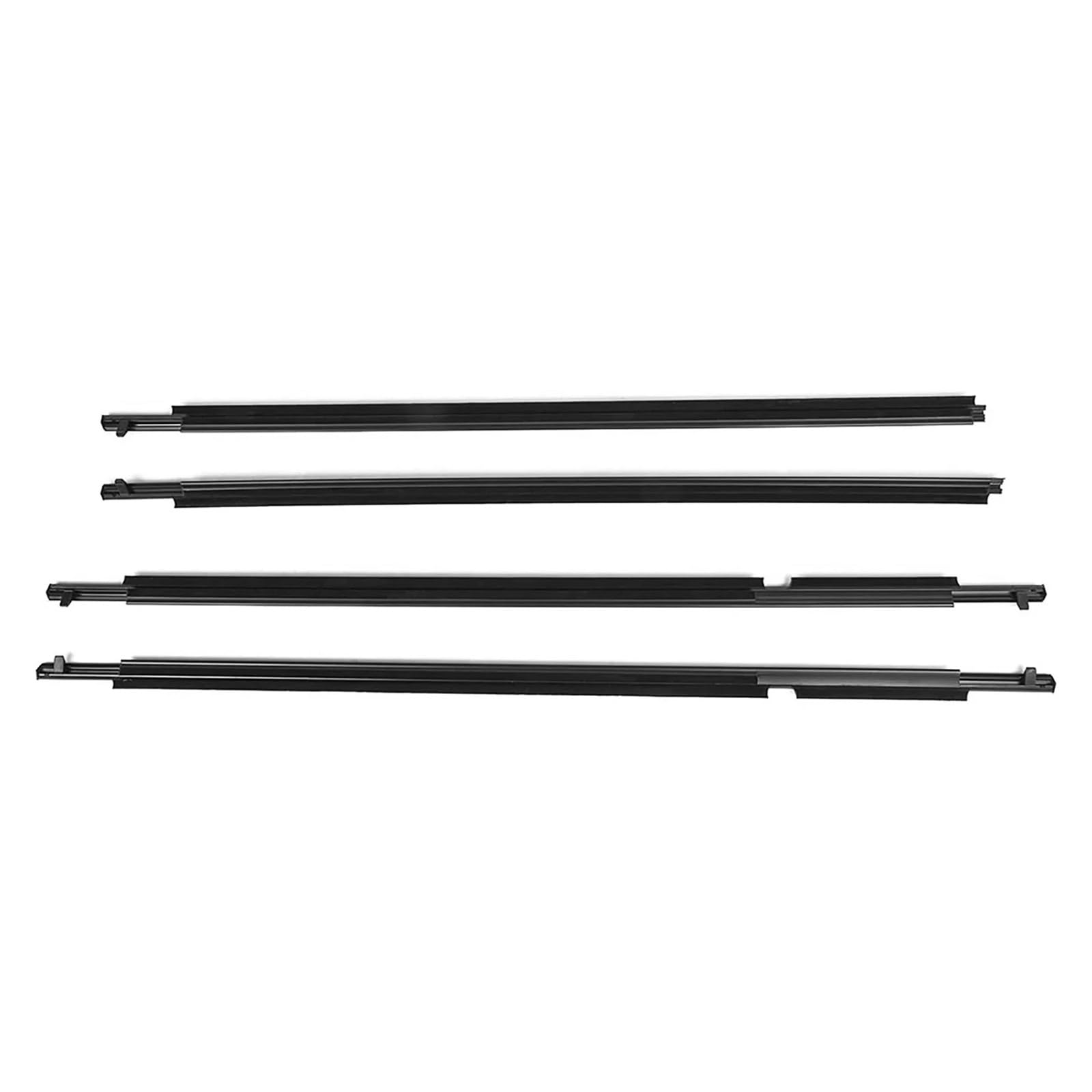 Uussup One Color Rubber Seal Weather Stripping 4Pcs 75720-12820 Car Window Weather Strip Waterproof Pressure Sealing For Toyota For Scion For Xb 2007-2015