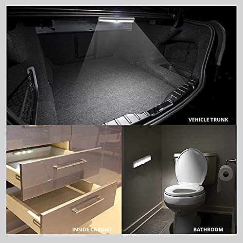 Peakplus Led Motion Sensor Light, Led Battery Operated Lights, Under Cabinet Lighting, Stick On Lights, 10-Led Magnetic Wireless Motion Sensor Night Light For Closet, Counter, Stairway (4 Pack) #TOP5