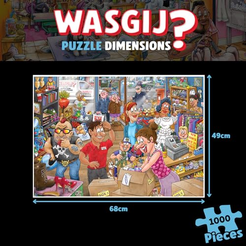 Wasgij Mystery 29, Donation Debacle, Unique 1000 Piece Jigsaw Puzzle for Adults, Colourful, Puzzling - Image 2