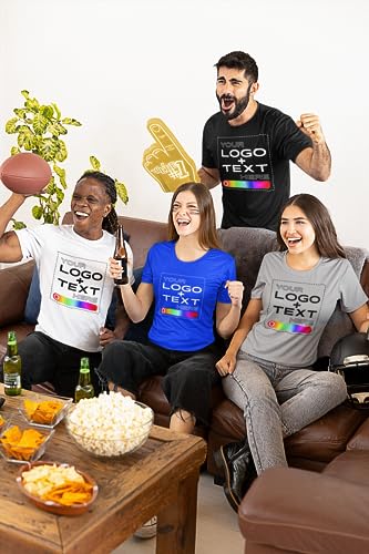 Kolossus Customizable Short Sleeve Shirts Unisex, Personalized t Shirts with Logo, Photo or Text.4