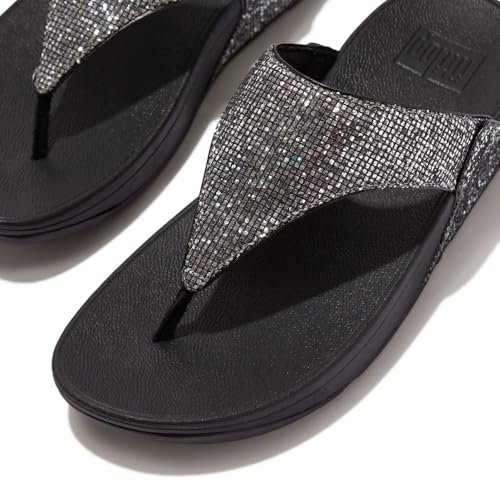 Image of FitFlop Women's LULU Suede Toe-Post Sandals | Lightweight Summer Walking Sandals with Cushioned Comfort, Arch Support & Grip