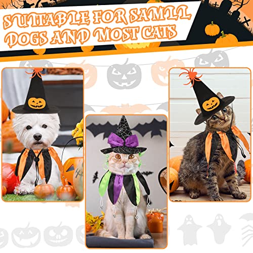 4 pcs halloween cat witch costumes witch cat hats and collars with bells funny wizard costumes cat halloween apparel accessories for small dogs and cats halloween party cosplay decorations supplies 4 4 pcs halloween cat witch costumes witch cat hats and collars with bells funny wizard costumes cat halloween apparel accessories for small dogs and cats halloween party cosplay decorations supplies - image 5