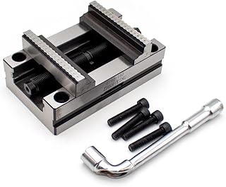 Parafuso de banco CNC autocentrante, acessório de mesa giratório de precisão, quatro eixos e cinco eixos, centro de usinagem CNC, parafuso de banco concêntrico (ZY90-150)