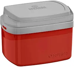 Caixa Térmica Tropical 5 Litros Com Alça Para Viagem - Vermelha