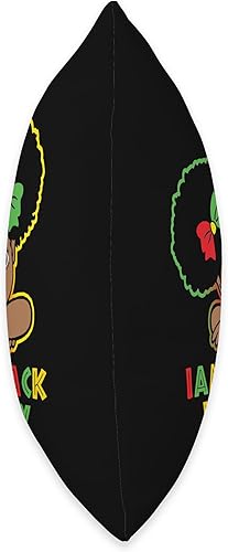 Miniatura 2 de I am Black History Little Girl Afro Love African American Throw Pillow, 16x16, Multicolor