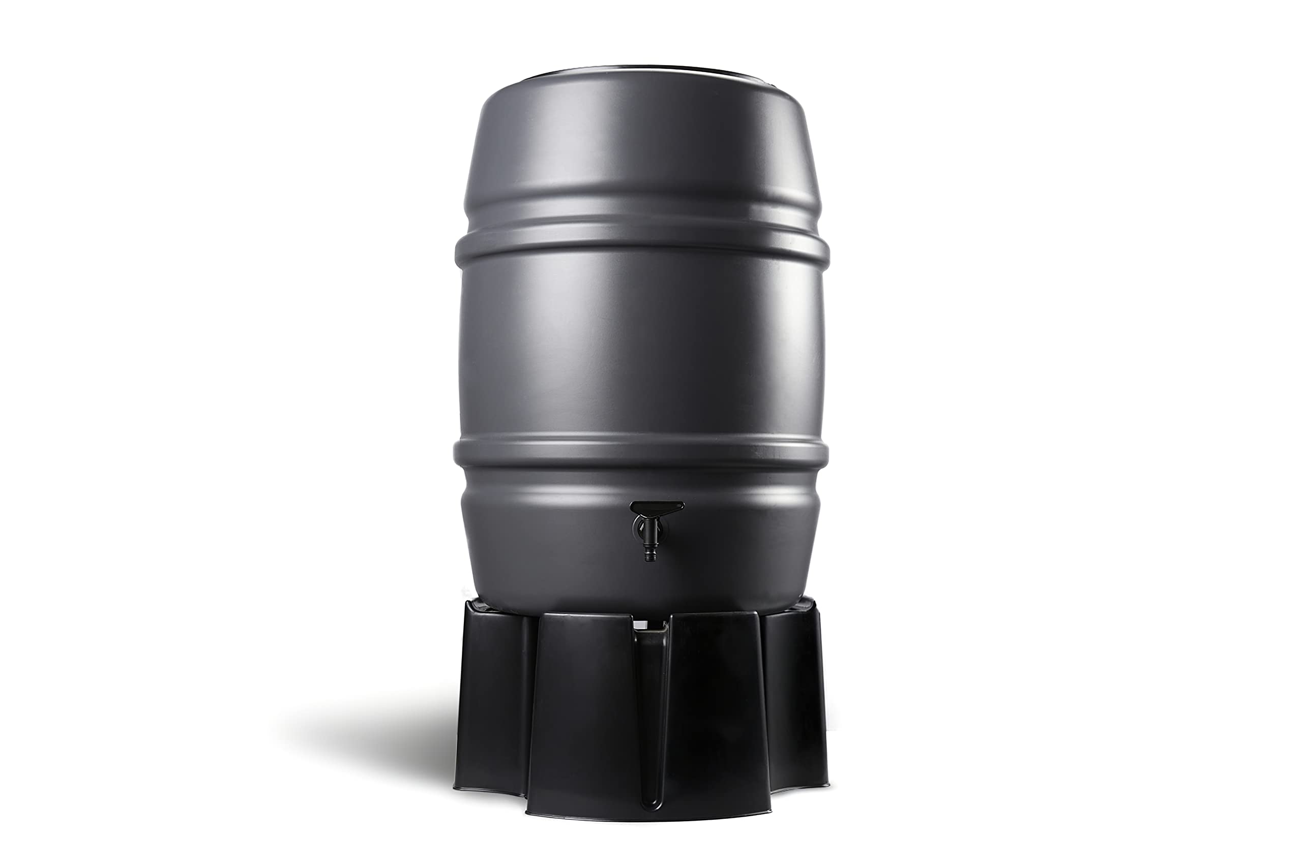 Harcostar Black|Silver|Grey|Blue 168 Litre Grey Water Butt Kit + Raintrap Diverter + Stand