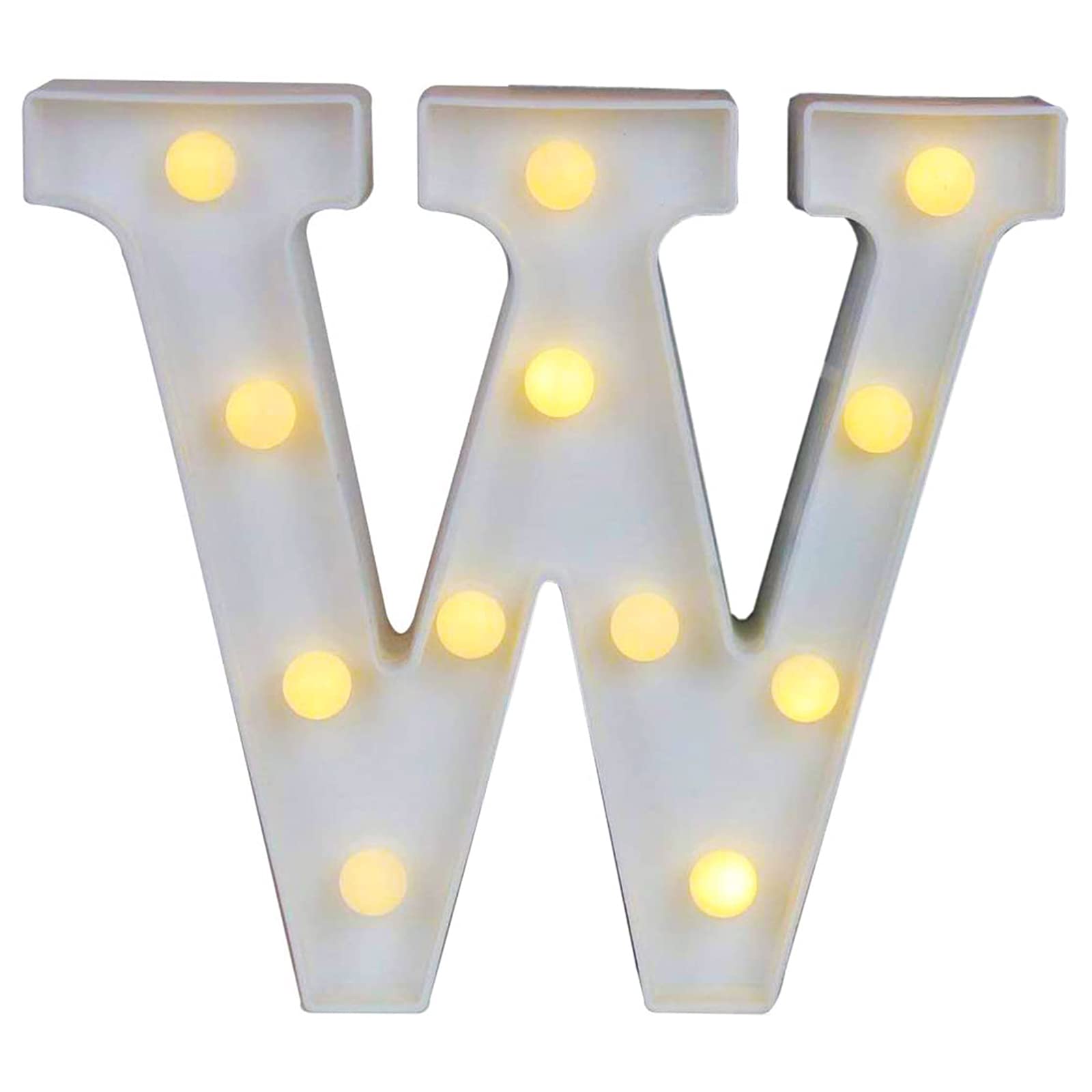 White Marquee LED Alphabet Arabic Numerals Lights (W)