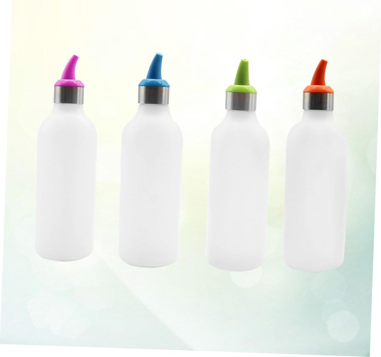 8pcs Salad Dressing Squeeze Bottle for Tomato Sauce Jam and Salad Dressing Storage Includes Orange Rosy Green Colors Capacity for Home Kitchen Use