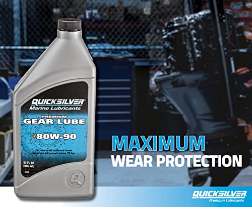 Quicksilver 858058Q01 By Mercury Marine 80W-90 Premium Gear Lube thumb #2