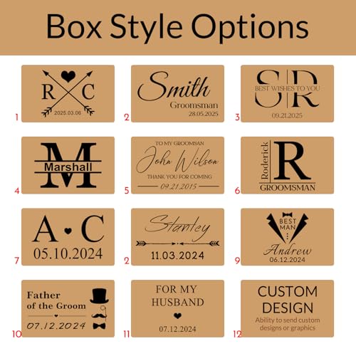 Custom Cufflinks for Men Gift Personalized Engraved Cuff Links Tie Clip Set with Engraved Wood Box Customized Wedding Cufflinks Jewelry Gift for Groom Father's Day3