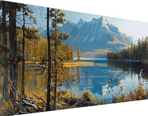 Diamond painting 5d montagne 70x140cm pour décoration murale