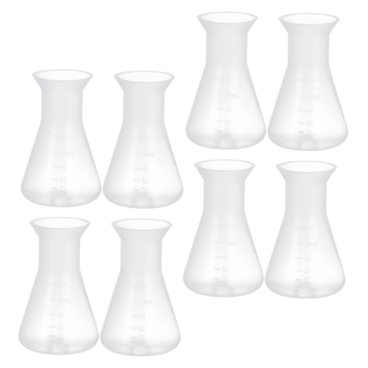 ULTECHNOVO 32piezas Frascos Erlenmeyer Para Laboratorio Frascos Cónicos Graduados De Diseño De Cuello Estrecho Para Experimentos Científicos y Mediciones Precisas