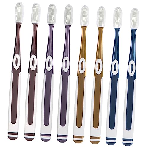 OSOLADY 8Piezas Cepillos de Dientes Compactos para Adultos y Ergonómicos Accesorios para Cuidado para Dientes Frágiles y Familiar