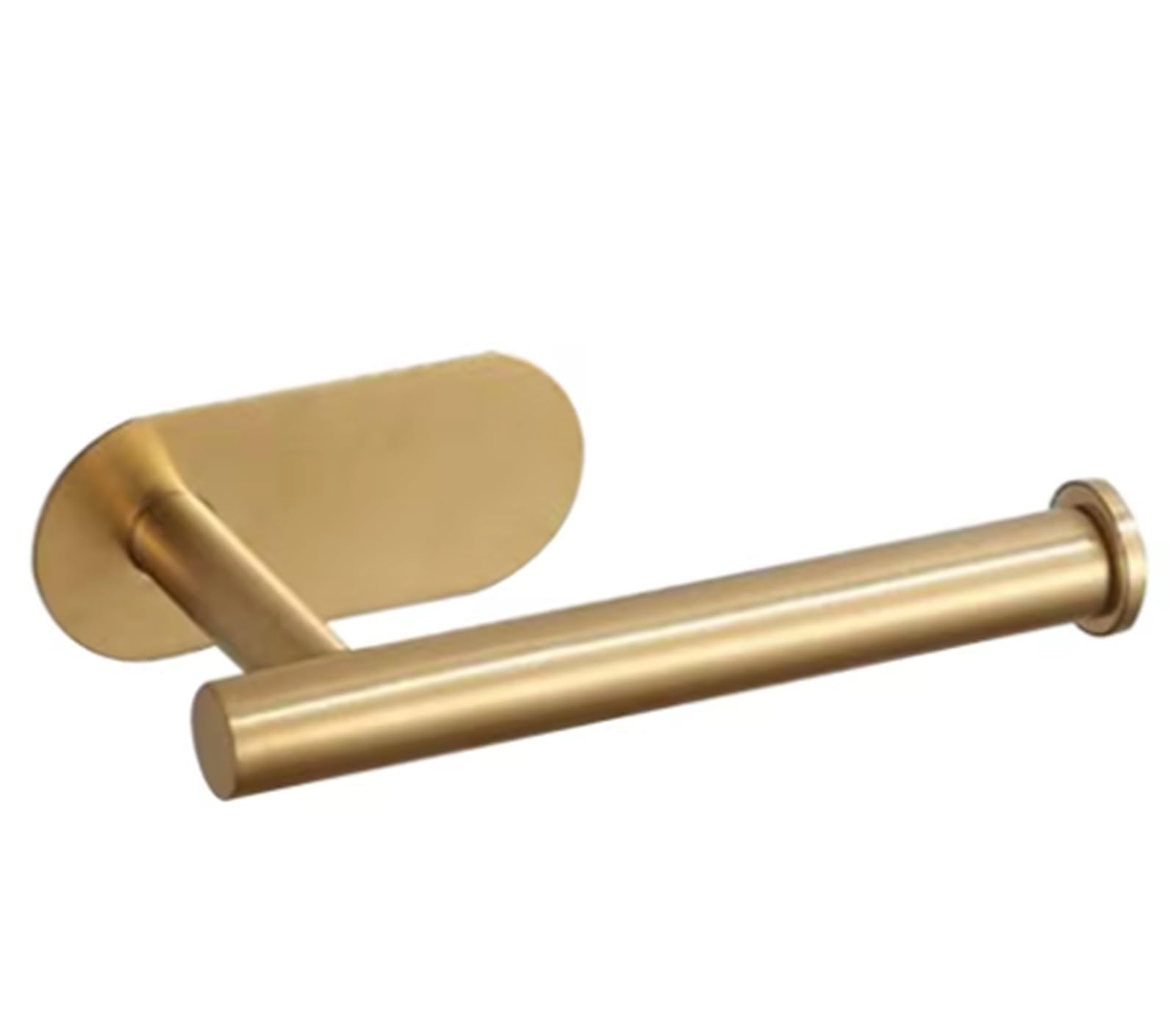 Toilet Roll Holder Wall Mounted Paper Roll Storage Hanger Wall Mounted Tissue Towel Rack Hanging Shelf No Punching Stainless Steel Bathroom Accessories(Gold)