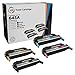 LD © Remanufactured Replacements for HP 643A 4PK Cartridges: 1 Q5950A Black, 1 Q5951A Cyan, 1 Q5953A Magenta, and 1 Q5952A Yellow