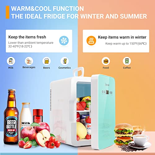 AstroAI Mini Fridge 6 Liter/8 Can Skincare Fridge for Bedroom with