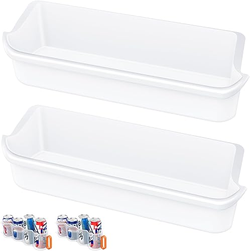 Paquete de 2 cubos de puerta de refrigerador mejorados 241505306 compatibles con piezas de repuesto para estante de puerta Frigidaire, AP3770422