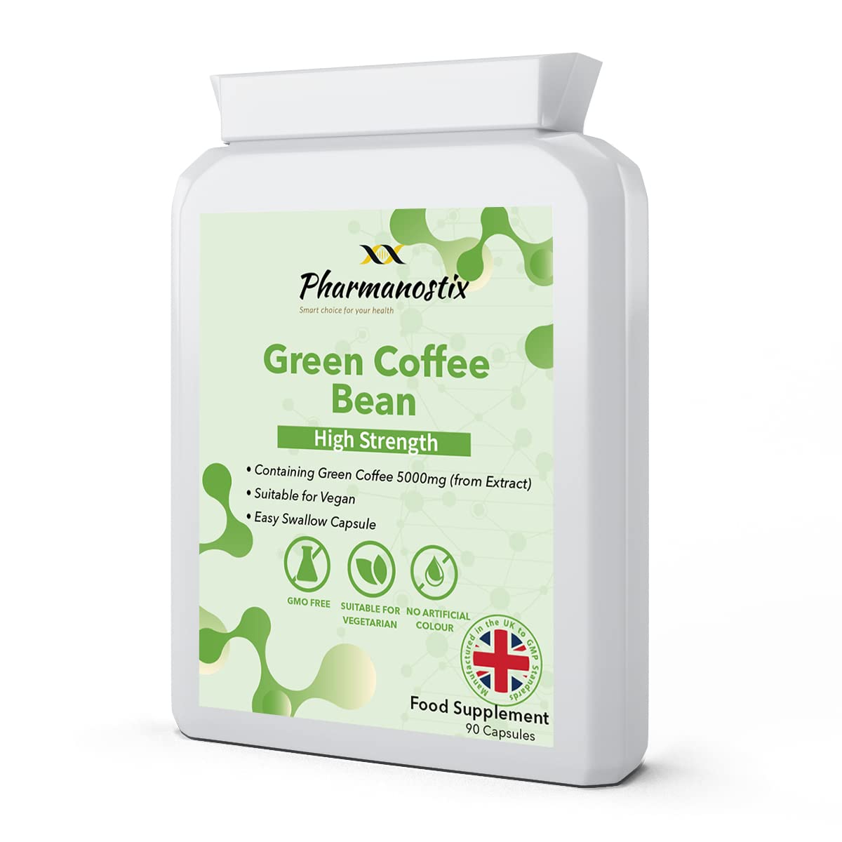 Buy Green Coffee Extract 5000mg 90 Vegetarian s Using Raw, Unroasted