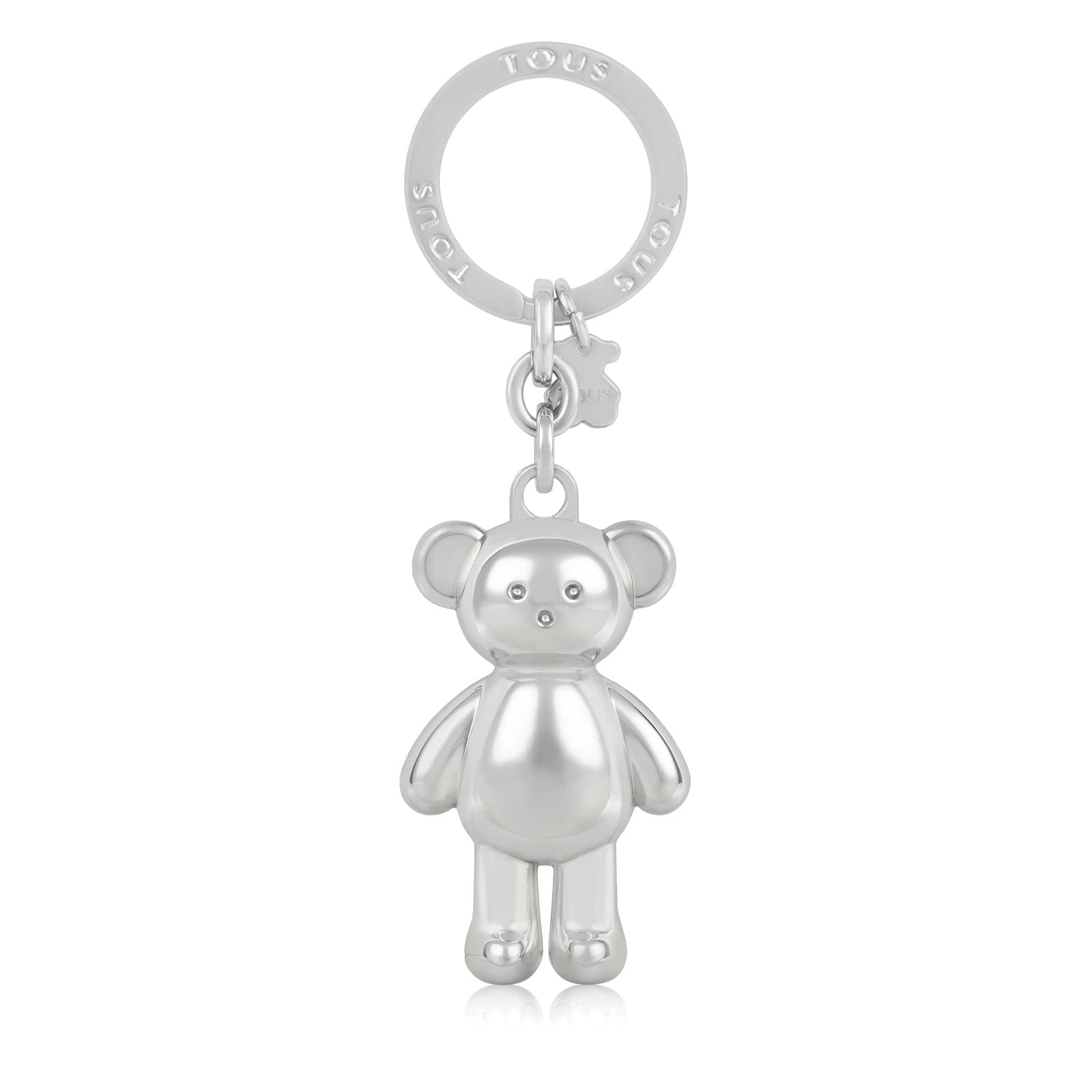 TOUS Women's LLAVERO OSO TEDDY BEAR PLATEADO SILVER TEDDY BEAR KEYCHAIN, Plata, Talla Única