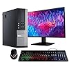 Dell Computadora de sobremesa Optiplex 9020, Intel Quad-Core i5, almacenamiento HDD de 500 GB, memoria RAM DDR3 de 8 GB, Windows 10 Pro, DVD, WiFi, monitor de 20 pulgadas, paquete de productividad RGB