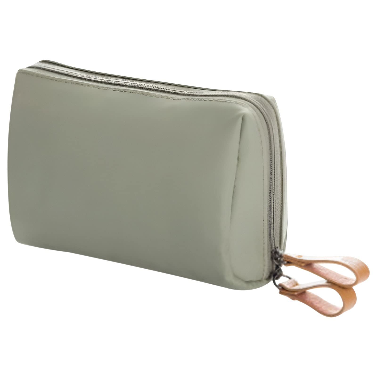 Makeup Bags for Women with Zipper 6.6*4.3 Inch Pu Leather Waterproof Portable Pouch Open Flat Travel Toiletry Bag for Women Cosmetic Bag for Purse for