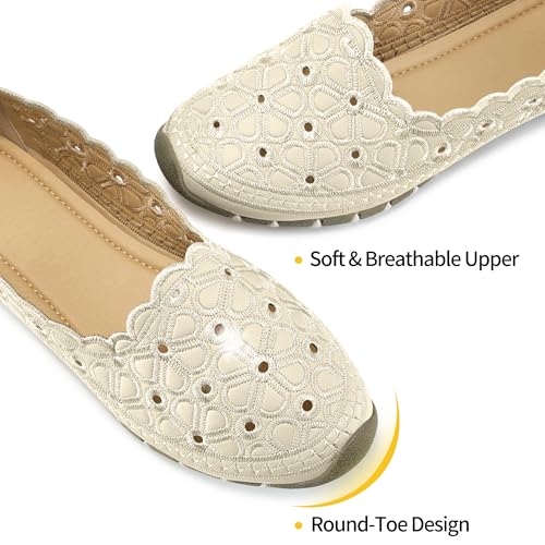 Flats for Women Dressy Comfortable: Closed Toe Dress Ballet Flats Slip on Round Toe Comfort Womens Shoes Work3