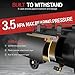 10Gal Portable Ultra Quiet Air Compressor, Max 115PSI 2HP 8.76CFM 70dB Oil-Free Low Noise Air Compressor for Auto Repair, Bike Tires, Garage Spray Painting 110V/60Hz