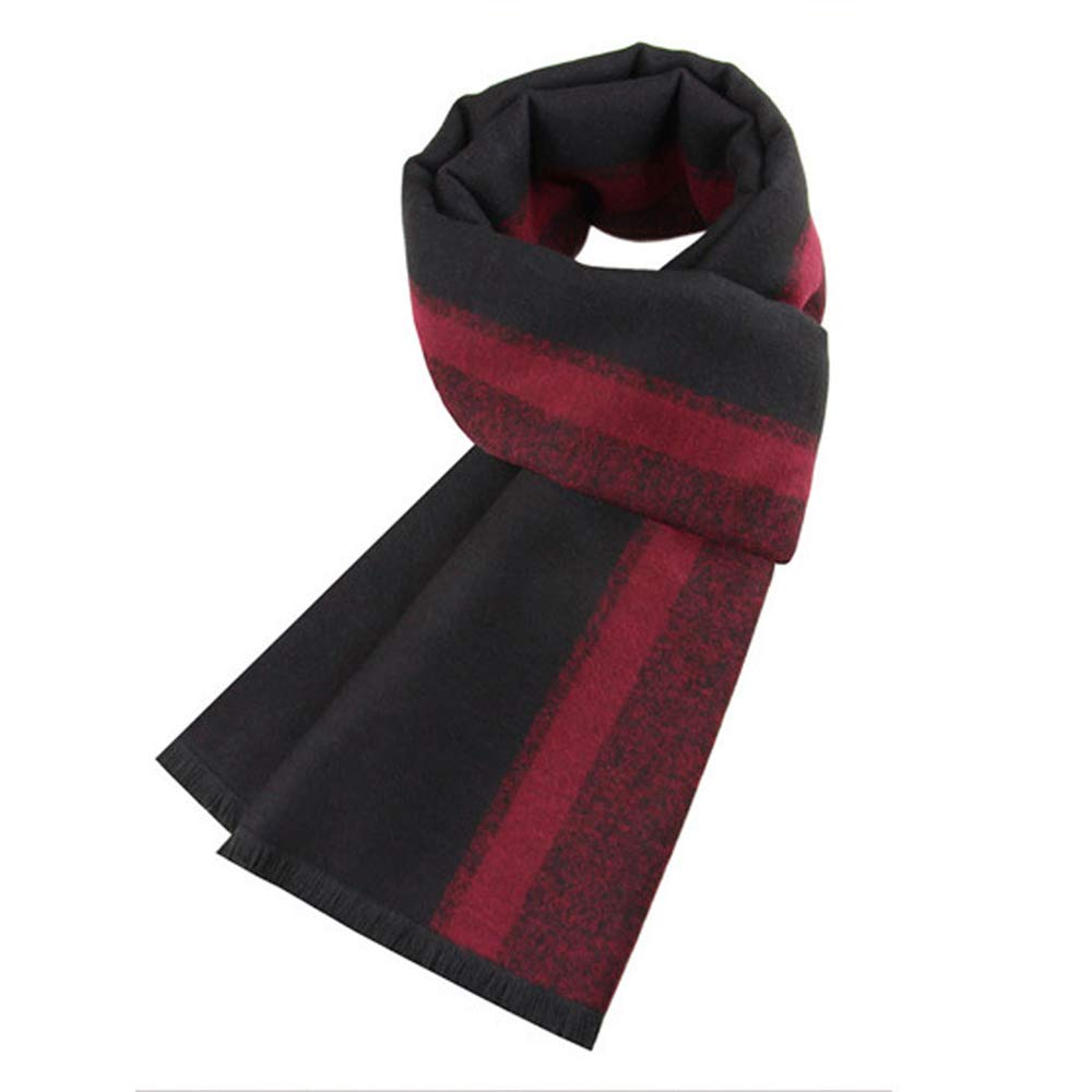 Ueither Men's Soft and Cosy Tartan Check Scarf Long Warm Lightweight Winter Scarf Scarves (180cm x 30cm, Color 34)