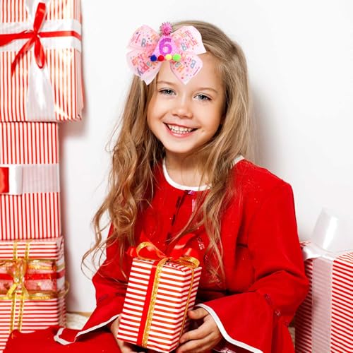 Nœud rose pour décoration de coiffure et cadeau de naissance pour bébé - 7