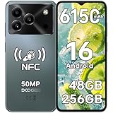 【48GB + 256GB/TF 2TB de almacenamiento masivo】 El moviles libres baratos DOOGEE Note 56 Plus Android 16 cuenta con 48GB de RAM (6GB de memoria física + 42GB de memoria virtual), impulsado por el chipset Unisoc T7225 para garantizar que todas las operaciones se ejecuten de forma fluida y rápida. Ya sea para estudiar, crear o entretenerse, el Note 56 Plus gestiona sin esfuerzo la multitarea con facilidad. Sus 256GB de amplio almacenamiento dan cabida a todo tu contenido más preciado, eliminando la necesidad de borrar archivos para liberar espacio. Captura, conserva y disfruta de la vida al máximo.