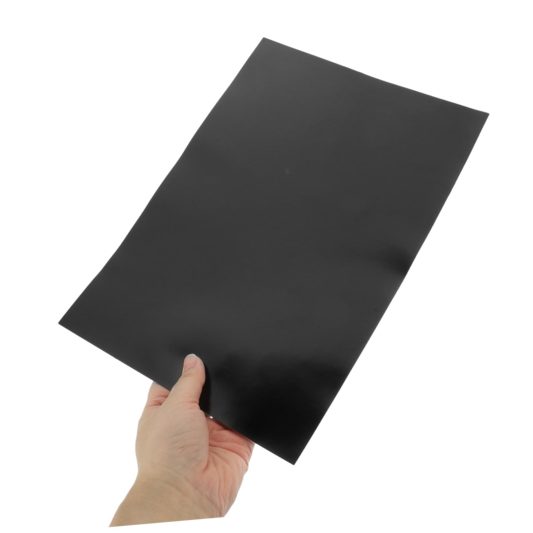 Láminas Magnéticas Flexibles A4 de Goma Negra Adhesiva, 5 Hojas
