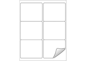 3 1/3 x 4 Labels - Self-Adhesive 6-Up Shipping Labels - FBA Labels