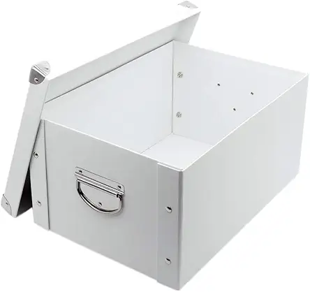 Collapsible Storage Box, Decorative Memory Box with Lid...