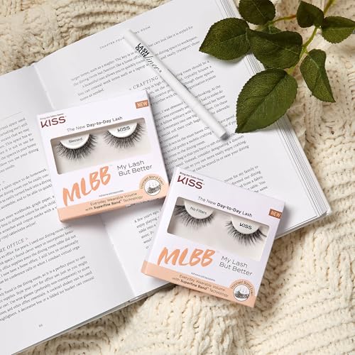 Image of KISS, False Eyelashes, 'Blessed', 12mm, Includes 1 Pair Of Lash, Easy to Apply, Reusable Lash Clusters