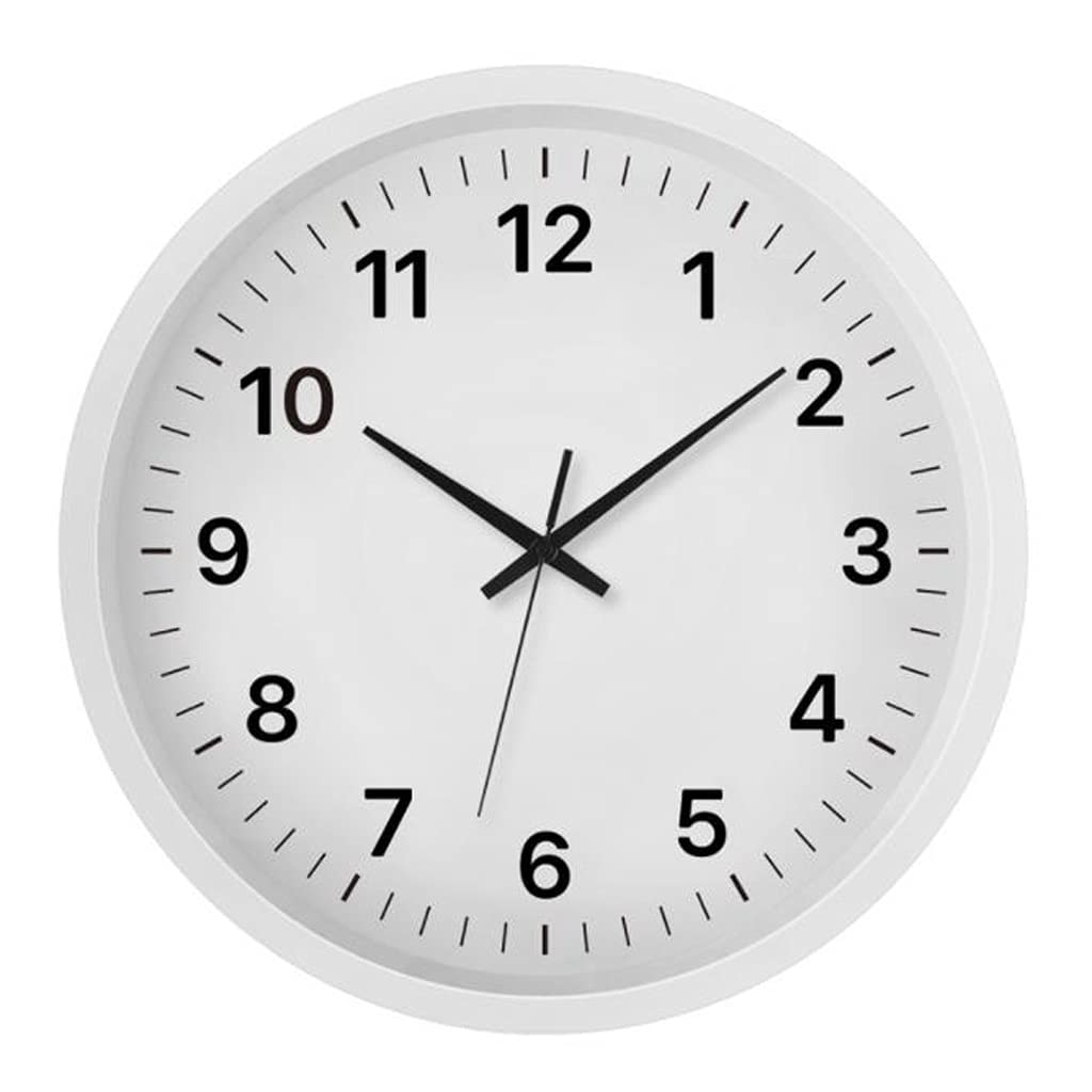 Horloge murale muette blanche effaçant le tic-tac stressant dans votre chambre