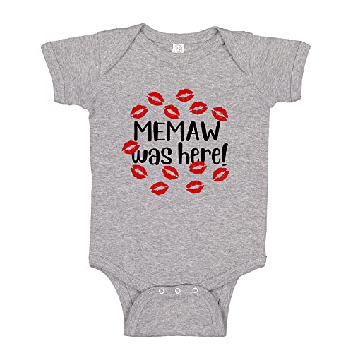 Memaw was Here Baby Bodysuit One Piece Or Toddler T-Shirt Cute Memaw Grandma Gift