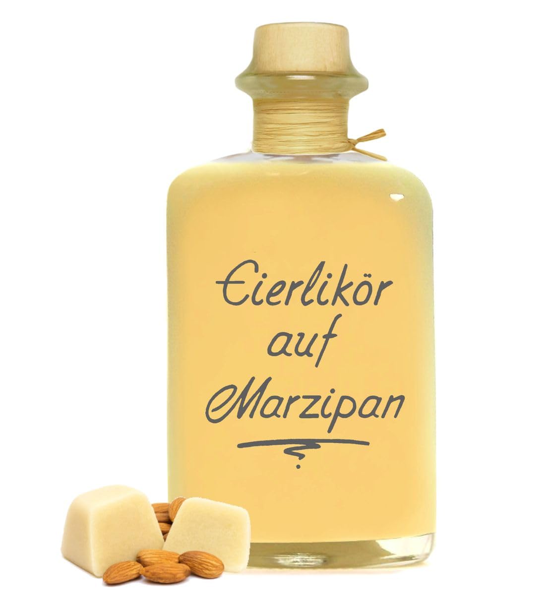 Eierlikör auf Marzipan 0,5L - Sehr sämig & süffig 20% Vol. Likör Geschenk