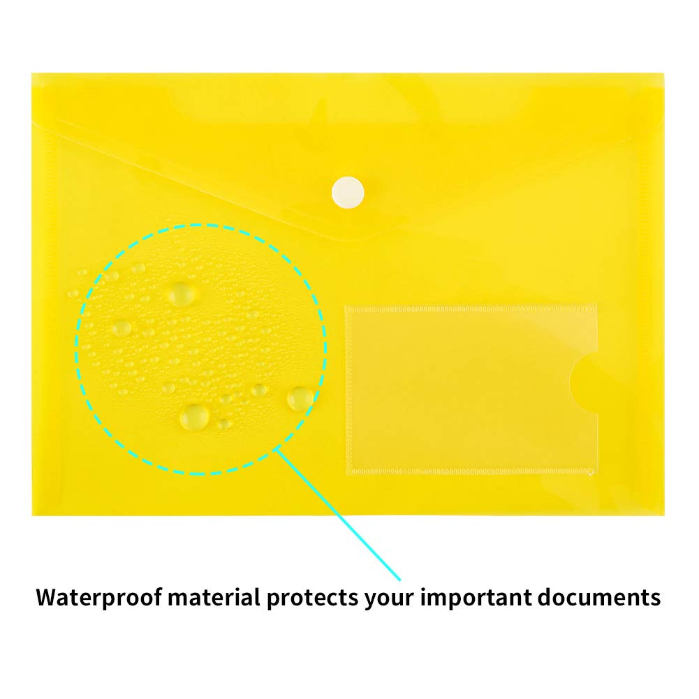 Pochettes en plastique transparent A3 avec bouton-pression pour documents scolaires - Pochettes de transport en plastique - Fermeture à bouton (pour format A3-1 fichier Pochettes en plastique transparent A3 avec bouton-pression pour documents scolaires - Pochettes de transport en plastique - Fermeture à bouton (pour format A3-1 fichier