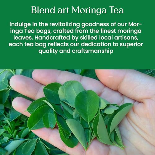 Moringa Tea Bags 50 Count 100% Natural & Pure Moringa Loose Leaf Leaves Super Food Herbal Tea - Energy & Immunity Booster, Supporting Digestion & Immune System No Sugar, No Caffeine - Image 5